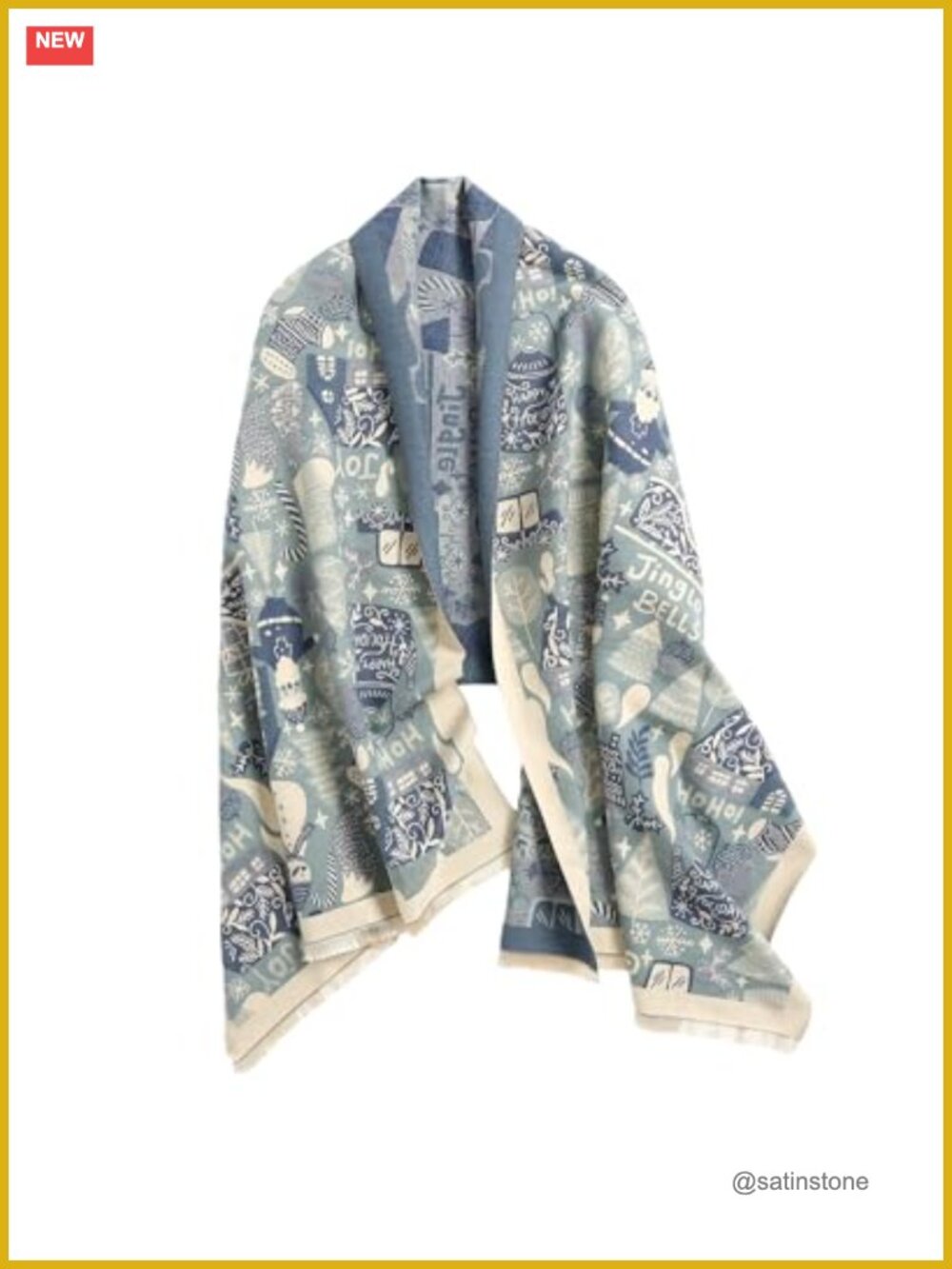 Womens Winter Scarf Large Printed Dressy Shawl Wrap Travel